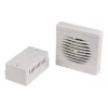 Manrose XF100LVT/SC 100mm Axial Bathroom Extractor Fan with Timer White 240V -Cheap Air Vents Store 14750 P