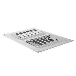 Xpelair Gas Louvre Vent Stainless Steel 189 x 126mm -Cheap Air Vents Store 1641R A2