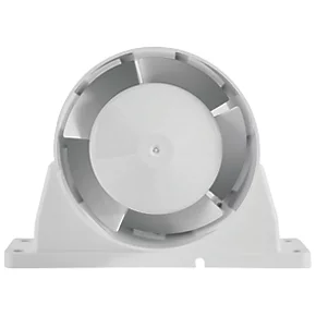 Xpelair Airline ALL100T 100mm Axial Inline Bathroom Shower Extractor Fan Kit With LED Light with Timer White / Chrome 220-240V 7 Xpelair Airline ALL100T 100mm Axial Inline Bathroom Shower Extractor Fan Kit With LED Light with Timer White / Chrome 220-240V - Image 5