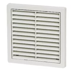 Manrose Fixed Louvre Vent White 125 x 125mm