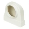 Manrose Round to Rectangular Appliance Connector Elbow 90° Bend White 125mm -Cheap Air Vents Store 22747 P