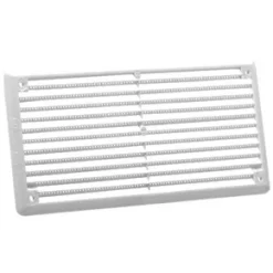 Map Vent Fixed Louvre Vent with Flyscreen White 152 x 76mm