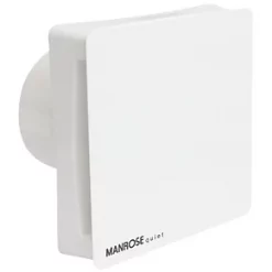 Manrose CQF100S 100mm Axial Bathroom Extractor Fan White 240V