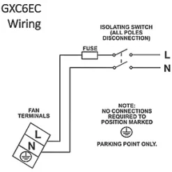 Xpelair GXC6EC 184mm Axial Kitchen Extractor Fan White 120-230V -Cheap Air Vents Store 457GX A4
