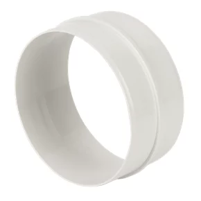 Manrose Round Pipe Connector White 125mm 3 Manrose Round Pipe Connector White 125mm