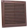 Map Vent Fixed Louvre Vent with Flyscreen Brown 229 x 229mm -Cheap Air Vents Store 491HY P