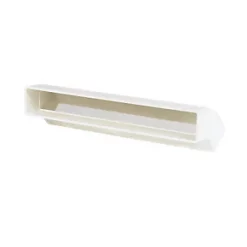 Manrose Rectangular Flat Channel Vertical 45° Bend White 225mm