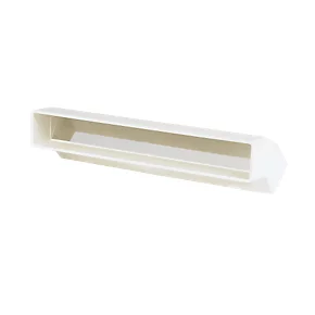 Manrose Rectangular Flat Channel Vertical 45° Bend White 225mm 3 Manrose Rectangular Flat Channel Vertical 45° Bend White 225mm