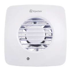 Xpelair DX100PS 100mm Axial Bathroom Extractor Fan White 220-240V