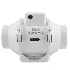 Xpelair XIMX150T 150mm Axial Inline Extractor Fan with Timer 220-240V -Cheap Air Vents Store 5338P A4