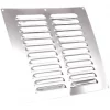Map Vent Fixed Louvre Vent Chrome Stainless Steel 229 x 229mm -Cheap Air Vents Store 578HY P
