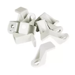 Manrose Rectangular Flat Channel Support Clips White 225mm 10 Pack