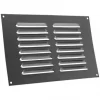 Map Vent Fixed Louvre Vent Matt-Anthracite 229 x 152mm -Cheap Air Vents Store 691HY P