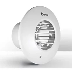 Xpelair SSSFC100 Simply Silent 100mm Axial Bathroom Shower Extractor Fan Kit with Timer White 220-240V -Cheap Air Vents Store 781JK A2
