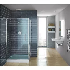 Xpelair SSSFC100 Simply Silent 100mm Axial Bathroom Shower Extractor Fan Kit with Timer White 220-240V -Cheap Air Vents Store 781JK A3