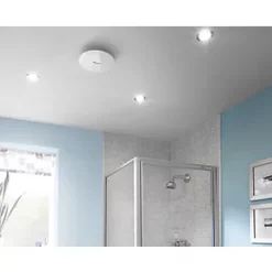 Xpelair C4TSR 100mm Axial Bathroom Extractor Fan with Timer White 220-240V -Cheap Air Vents Store 857GX A5