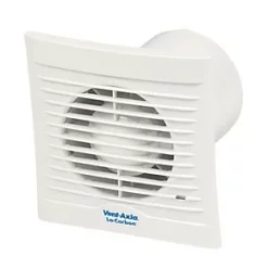Vent-Axia 441624 100mm Axial Bathroom Extractor Fan White 230V