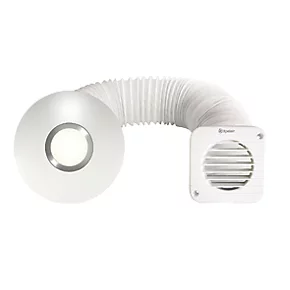 Xpelair SSISFC100 Simply Silent 100mm Axial Bathroom Shower Extractor Fan Kit With LED Light with Timer White 220-240V 3 Xpelair SSISFC100 Simply Silent 100mm Axial Bathroom Shower Extractor Fan Kit With LED Light with Timer White 220-240V