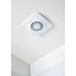 Xpelair DX100S 100mm Axial Bathroom Extractor Fan White 220-240V -Cheap Air Vents Store 9878H A4