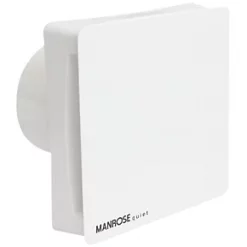 Manrose CQF100T 100mm Axial Bathroom Extractor Fan with Timer White 240V